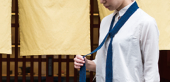 藍染めネクタイ『Be clothed blue』