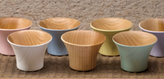 山中漆器 ぼうる・かっぷ『とりどり』