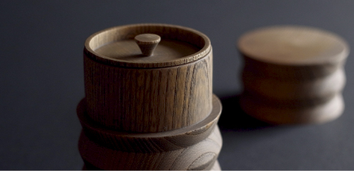 山中漆器 共木付薬籠茶筒 『KISEN』