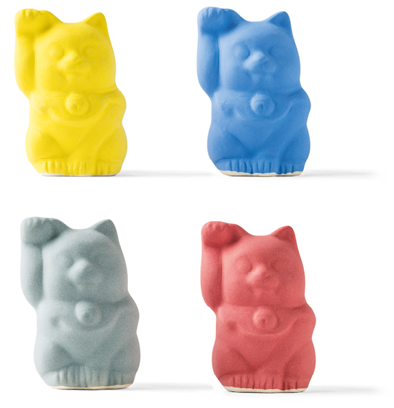 九谷焼置物 『Maneki-neko』